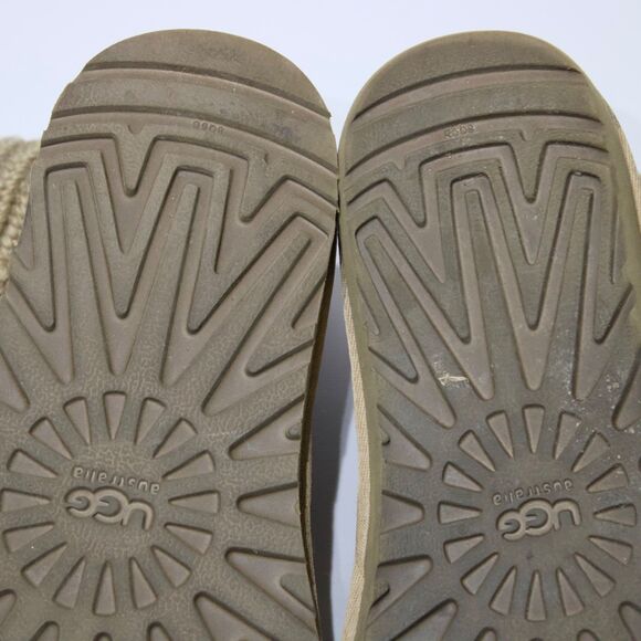 UGG Australia Cardy Beige Knit Button Up Sweater Winter Snow Boots Women Size 7 - Picture 11 of 15